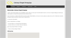 Desktop Screenshot of calvarychapelarequipa.org
