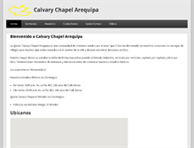 Tablet Screenshot of calvarychapelarequipa.org